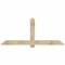Ekena Millwork Eugene Rough Sawn Timber Gable Bracket, Douglas Fir, 84"W x 35"H x 2"D x 6"F, 10/12 Pitch GBW084X35X0206EUG00RDF - alternate 1